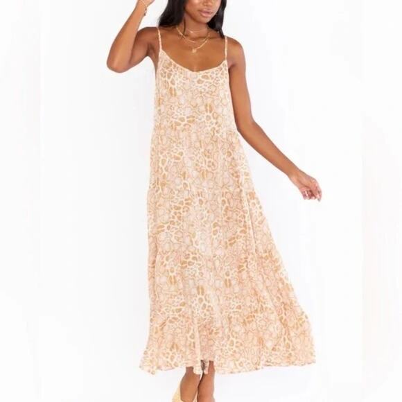 Show Me Your Mumu Caroline Sandy Cheetah Maxi Dress Size Medium NWT - Picture 1 of 16